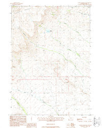 Thomas Reservoir Wyoming Historical topographic map, 1:24000 scale, 7.5 X 7.5 Minute, Year 1988