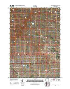 Thomas Reservoir Wyoming Historical topographic map, 1:24000 scale, 7.5 X 7.5 Minute, Year 2012