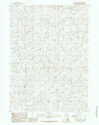 Thompson Draw Wyoming Historical topographic map, 1:24000 scale, 7.5 X 7.5 Minute, Year 1984