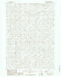 Thompson Draw Wyoming Historical topographic map, 1:24000 scale, 7.5 X 7.5 Minute, Year 1984