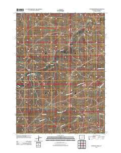 Thompson Draw Wyoming Historical topographic map, 1:24000 scale, 7.5 X 7.5 Minute, Year 2012