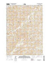 Thompson Draw Wyoming Current topographic map, 1:24000 scale, 7.5 X 7.5 Minute, Year 2015