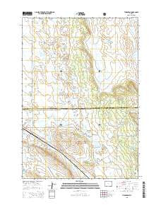 Thornton Wyoming Current topographic map, 1:24000 scale, 7.5 X 7.5 Minute, Year 2015