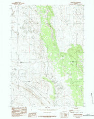 Thornton Wyoming Historical topographic map, 1:24000 scale, 7.5 X 7.5 Minute, Year 1984
