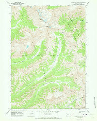 Thorofare Buttes Wyoming Historical topographic map, 1:24000 scale, 7.5 X 7.5 Minute, Year 1970