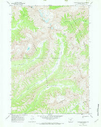 Thorofare Buttes Wyoming Historical topographic map, 1:24000 scale, 7.5 X 7.5 Minute, Year 1970