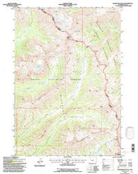 Thorofare Buttes Wyoming Historical topographic map, 1:24000 scale, 7.5 X 7.5 Minute, Year 1991