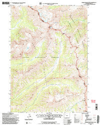 Thorofare Buttes Wyoming Historical topographic map, 1:24000 scale, 7.5 X 7.5 Minute, Year 1991