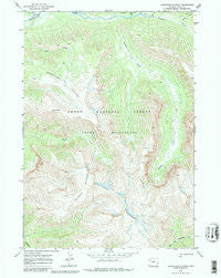 Thorofare Plateau Wyoming Historical topographic map, 1:24000 scale, 7.5 X 7.5 Minute, Year 1970