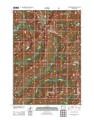Thorofare Buttes Wyoming Historical topographic map, 1:24000 scale, 7.5 X 7.5 Minute, Year 2012