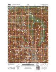 Thorofare Plateau Wyoming Historical topographic map, 1:24000 scale, 7.5 X 7.5 Minute, Year 2012