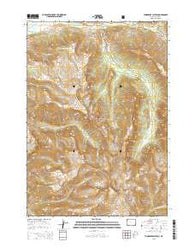 Thorofare Plateau Wyoming Current topographic map, 1:24000 scale, 7.5 X 7.5 Minute, Year 2015