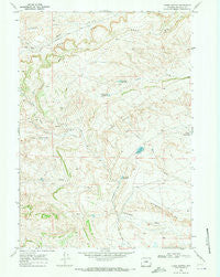 Three Buttes Wyoming Historical topographic map, 1:24000 scale, 7.5 X 7.5 Minute, Year 1968
