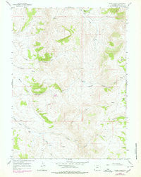 Three Forks Wyoming Historical topographic map, 1:24000 scale, 7.5 X 7.5 Minute, Year 1965