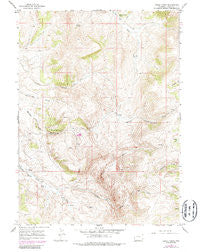 Three Forks Wyoming Historical topographic map, 1:24000 scale, 7.5 X 7.5 Minute, Year 1965