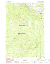 Three Rivers Peak Wyoming Historical topographic map, 1:24000 scale, 7.5 X 7.5 Minute, Year 1986