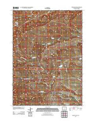 Three Buttes Wyoming Historical topographic map, 1:24000 scale, 7.5 X 7.5 Minute, Year 2012