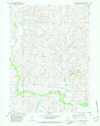 Threemile Butte Wyoming Historical topographic map, 1:24000 scale, 7.5 X 7.5 Minute, Year 1981