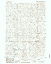 Threemile Creek Reservoir Wyoming Historical topographic map, 1:24000 scale, 7.5 X 7.5 Minute, Year 1984
