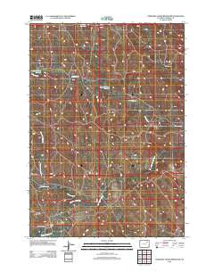 Threemile Creek Reservoir Wyoming Historical topographic map, 1:24000 scale, 7.5 X 7.5 Minute, Year 2012