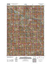 Timber Creek Wyoming Historical topographic map, 1:24000 scale, 7.5 X 7.5 Minute, Year 2012