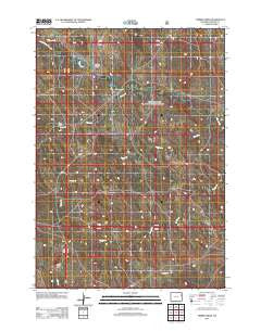 Timber Creek Wyoming Historical topographic map, 1:24000 scale, 7.5 X 7.5 Minute, Year 2012