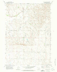 Tin Can Lake Wyoming Historical topographic map, 1:24000 scale, 7.5 X 7.5 Minute, Year 1971
