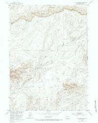 Tin Cup Mountain Wyoming Historical topographic map, 1:24000 scale, 7.5 X 7.5 Minute, Year 1952