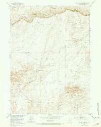 Tin Cup Mountain Wyoming Historical topographic map, 1:24000 scale, 7.5 X 7.5 Minute, Year 1952