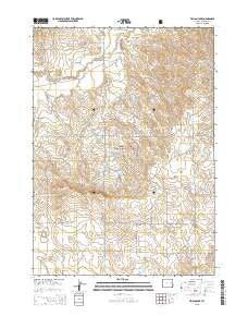 Tin Can Lake Wyoming Current topographic map, 1:24000 scale, 7.5 X 7.5 Minute, Year 2015