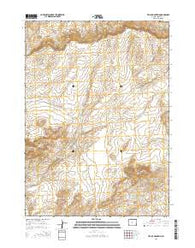 Tin Cup Mountain Wyoming Current topographic map, 1:24000 scale, 7.5 X 7.5 Minute, Year 2015