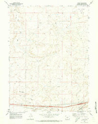 Tipton Wyoming Historical topographic map, 1:24000 scale, 7.5 X 7.5 Minute, Year 1970