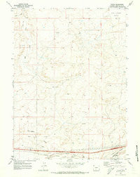 Tipton Wyoming Historical topographic map, 1:24000 scale, 7.5 X 7.5 Minute, Year 1970