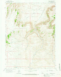 Titsworth Gap Wyoming Historical topographic map, 1:24000 scale, 7.5 X 7.5 Minute, Year 1963