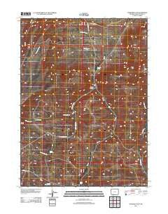 Titsworth Gap Wyoming Historical topographic map, 1:24000 scale, 7.5 X 7.5 Minute, Year 2012