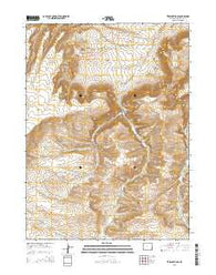 Titsworth Gap Wyoming Current topographic map, 1:24000 scale, 7.5 X 7.5 Minute, Year 2015