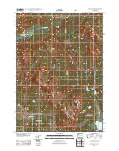 Togwotee Pass Wyoming Historical topographic map, 1:24000 scale, 7.5 X 7.5 Minute, Year 2012