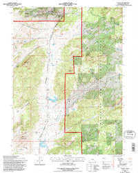 Toltec Wyoming Historical topographic map, 1:24000 scale, 7.5 X 7.5 Minute, Year 1992