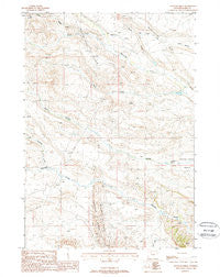 Tonopah Ridge Wyoming Historical topographic map, 1:24000 scale, 7.5 X 7.5 Minute, Year 1988