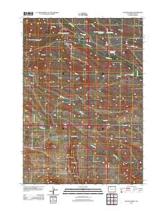 Tonopah Ridge Wyoming Historical topographic map, 1:24000 scale, 7.5 X 7.5 Minute, Year 2012