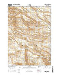 Tonopah Ridge Wyoming Current topographic map, 1:24000 scale, 7.5 X 7.5 Minute, Year 2015