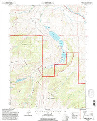 Torrey Lake Wyoming Historical topographic map, 1:24000 scale, 7.5 X 7.5 Minute, Year 1991