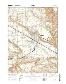 Torrington Wyoming Current topographic map, 1:24000 scale, 7.5 X 7.5 Minute, Year 2015
