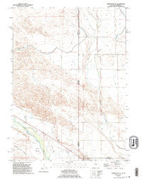 Torrington SE Wyoming Historical topographic map, 1:24000 scale, 7.5 X 7.5 Minute, Year 1990
