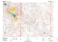 Torrington Wyoming Historical topographic map, 1:100000 scale, 30 X 60 Minute, Year 1978