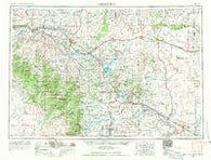 Torrington Wyoming Historical topographic map, 1:250000 scale, 1 X 2 Degree, Year 1954