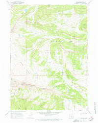 Tosi Peak Wyoming Historical topographic map, 1:24000 scale, 7.5 X 7.5 Minute, Year 1967