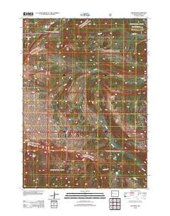 Tosi Peak Wyoming Historical topographic map, 1:24000 scale, 7.5 X 7.5 Minute, Year 2012