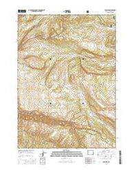 Tosi Peak Wyoming Current topographic map, 1:24000 scale, 7.5 X 7.5 Minute, Year 2015