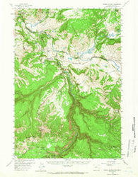 Tower Junction Wyoming Historical topographic map, 1:62500 scale, 15 X 15 Minute, Year 1959